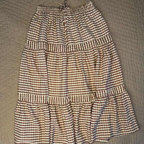 &Merci Gingham Maxi Skirt (NWT) - Picture 2 of 4